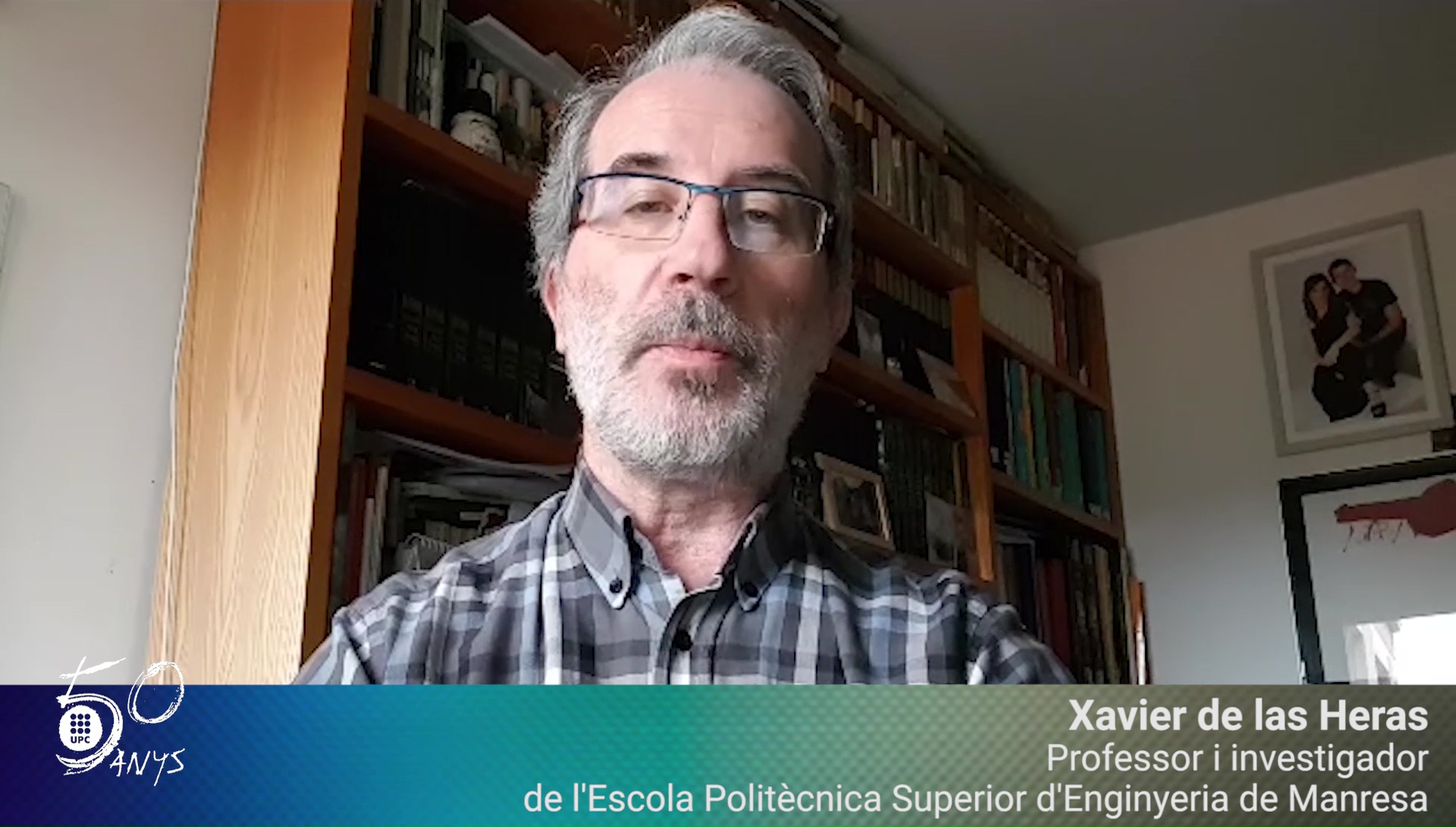 Xavier de la Heras, professor i investigador de l'EPSEM, felicita els #50anysUPC